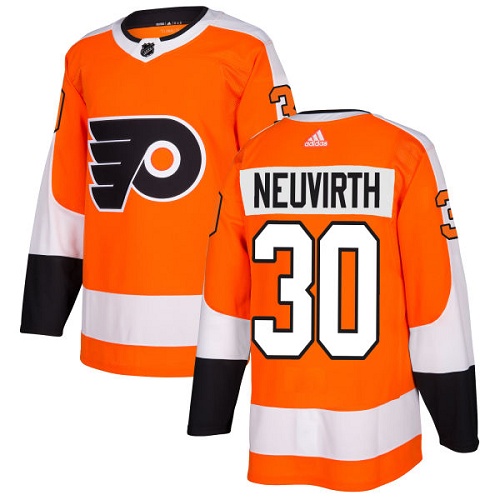 Adidas Flyers #30 Michal Neuvirth Orange Home Authentic Stitched NHL Jersey - Click Image to Close